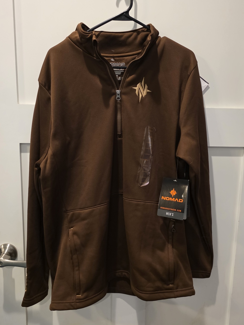 Nomad Pursuit Mossy Oak Bottomland Pullover Mens New Large Long Sleeve 1/4 Zip